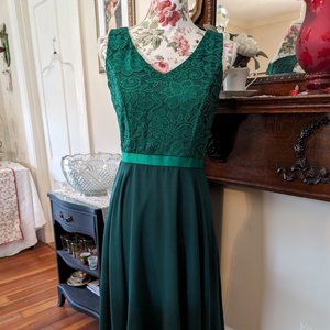 Green Lace Cocktail Dress